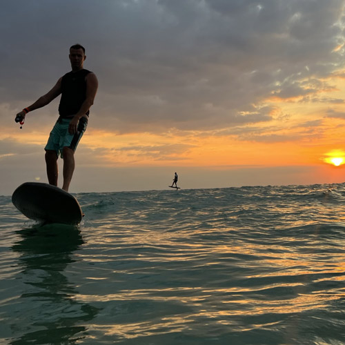Sunset eFoil ride